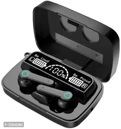 Stylish Black In-ear Bluetooth Wireless Headphones With Microphone