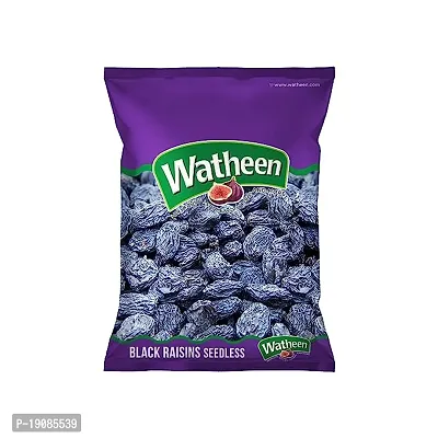 Watheen Indian Black Raisins Seedless 1Kg Low In Calorie Good For Baking And Healthy Snacking