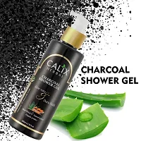 Calix Herbal Organic  Ayurvedic Charcoal Shower Gel For Clean Body, Face, Skin  Hair For Women  Men All Skin Types ? 200 Ml-thumb1