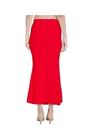 Reliable Red Cotton Lycra Saree Shapewear Petticoat for Women-thumb1