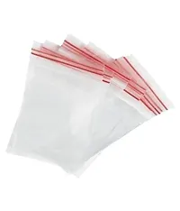 DDSS Plastic Zip Lock Pouch Bags Re-Usable Thick. 51 microns (8 inch x 10 inch, 100 Pieces, Transparent)-thumb4