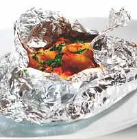 DDSS Aluminium Foil for Kitchen, Food Packing, Cooking, Baking - 9 Meter Net Guaranteed 11 Microns in Thickness for Keeping Food Warm (Pack of 3)-thumb1