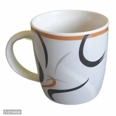 DDSS HR-114-WHITE Coffee Mug Ceramic to Gift to Best Friend, Tea Mugs, Microwave Safe Coffee/Tea Cups - Printed Design White-thumb0