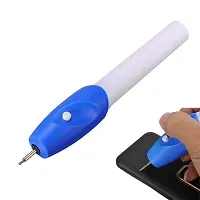 Flipco All Surface Writing Engrave Pen Power Etching Carving It Name Machine Electric with Tool Nib for Jewellery and All Glass Metal Plastic Wood-thumb2