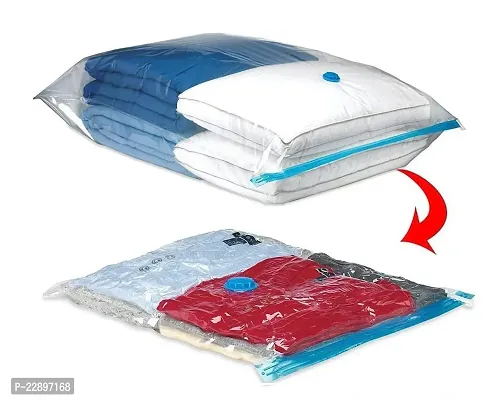 Flipco Space Saver Vacuum Seal Clothes Storage Organizer Bags (80 X 110)-thumb0