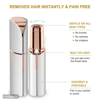 Flipco Portable eyebrow trimmer for women Finishing Touch Painless Electric Eyebrow Trimmer Facial Hair Remover for Women-thumb4