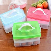 FLIPXEN Plastic Clear 24-Eggs Storage Organizer for Kitchen Refrigerator-thumb3