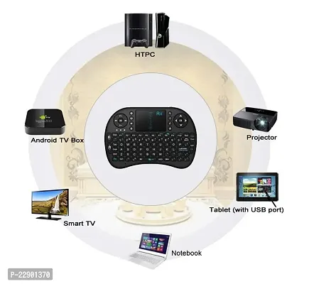 Flipco Mini Computer Keyboard Combo of Mini Keyboard with Touchpad Mini Wireless Keyboard with Touchpad and Multimedia Keys for Android TV Box Smart TV-thumb3