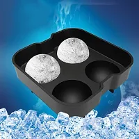 Flipco Ice Cube Tray Ball Maker for Bar Accessories Juice Whiskey Cocktail Drinks, Ice Ball Makers for Fridge - Ice Trays Made of Silicone Material-thumb3