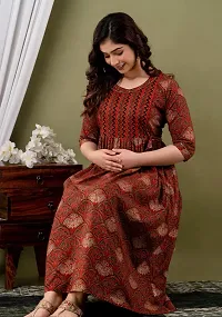 Classic Cotton Printed Maternity Kurtis for Women-thumb1