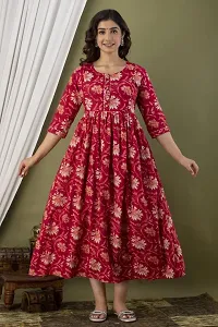 Classic Cotton Printed Maternity Kurtis for Women-thumb3