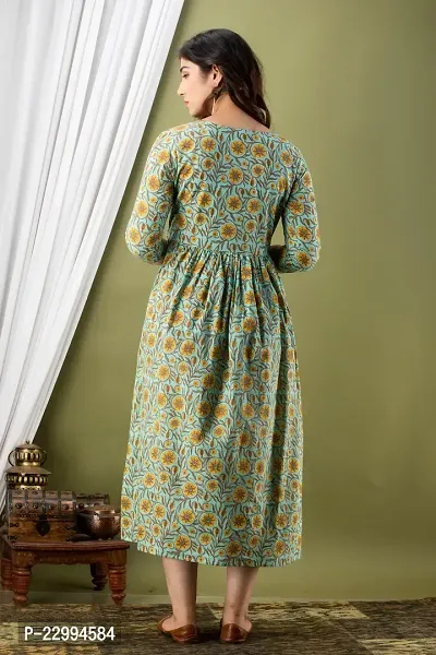 Classic Cotton Printed Maternity Kurtis for Women-thumb3