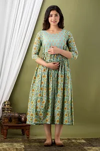 Classic Cotton Printed Maternity Kurtis for Women-thumb4