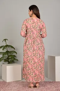 Beautiful Cotton Stitched Printed Maternity Feeding Kurta for Women-thumb1