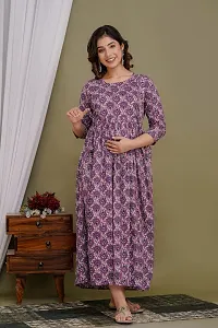 Classic Cotton Printed Maternity Kurtis for Women-thumb4