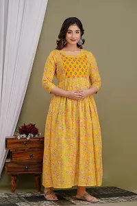 Classic Cotton Printed Maternity Kurtis for Women-thumb3