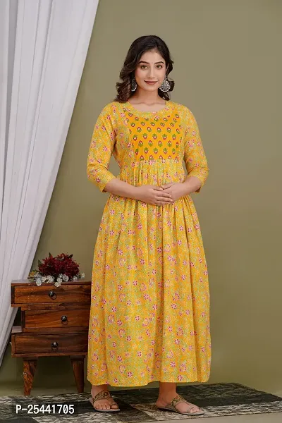 Classic Cotton Printed Maternity Kurtis for Women-thumb4