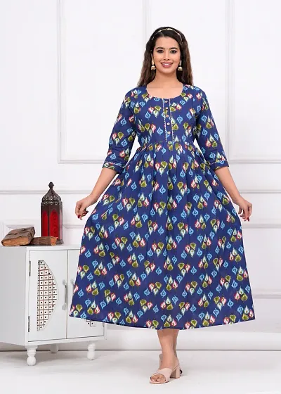 Anarkali Maternity Feeding Dress Kurti