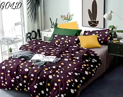 Nilotpal Cool Cola Double bedsheet with 2 Pillow Case-thumb1