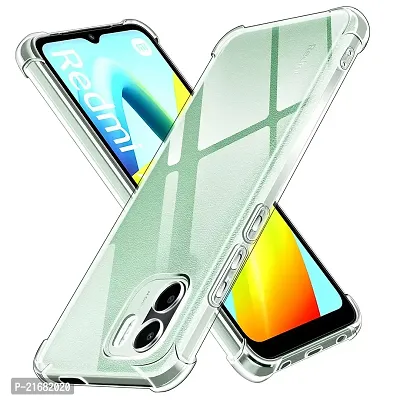 A Accessories kart for Redmi A2 2023 Case,Redmi A2 2023 Phone Case Clear Transparent Reinforced Corners TPU Shock-Absorption Flexible Cell Phone Cover for Redmi A2 2023 - Transparent-thumb0