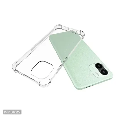 A Accessories kart for Redmi A2 2023 Case,Redmi A2 2023 Phone Case Clear Transparent Reinforced Corners TPU Shock-Absorption Flexible Cell Phone Cover for Redmi A2 2023 - Transparent-thumb2