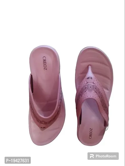 Elegant Pink Rexine  EVA  Flip Flops For Women