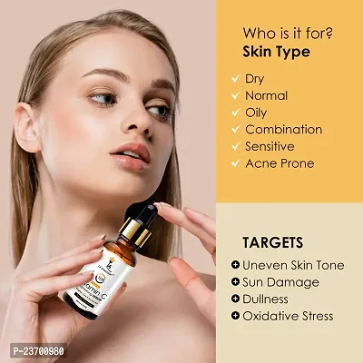 Vitamin C Serum For Face Whitening | Skin Ko Healthy Rakhane Ki Best Serum | Chehre Ki Rangat Badhane Ke Liye Serum | Lightweight And Quick-Absorbing | Face Moisturizer | Spot Removal | Pigmentation Removal | - 30Ml ( Pack Of 1 )-thumb3