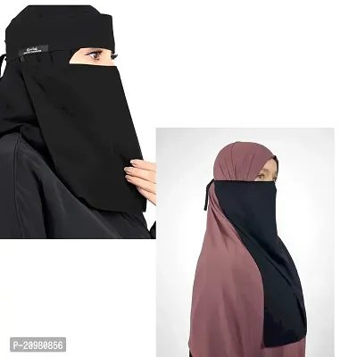 combo niqab nose piece hijab muslim abaya