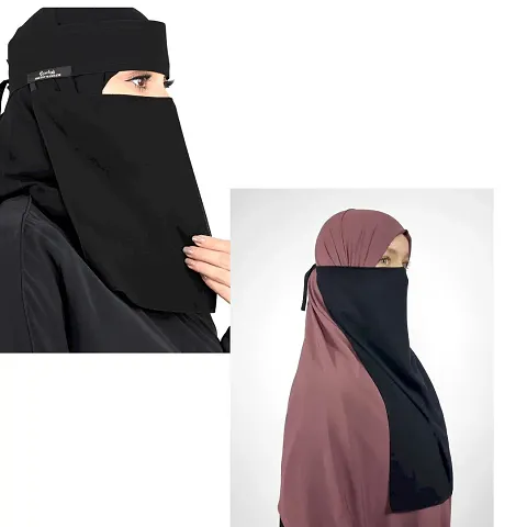 combo niqab nose piece hijab muslim abaya