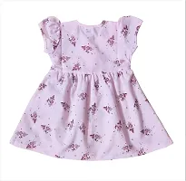 Nutty Bunny Baby Girl Cotton Knee Length A-line Half Sleeves Frock (Set of 3)-thumb2