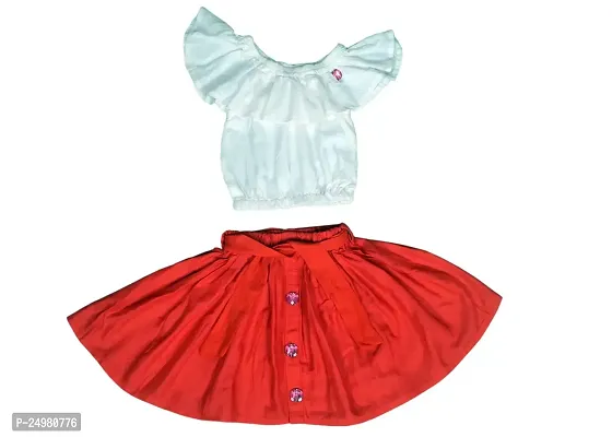 Nutty Bunny Shop4Dreams Girls Flare Top and Skirt Set-thumb0