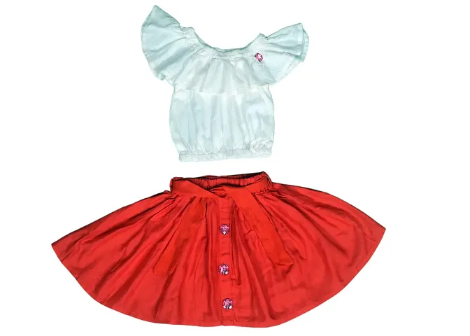 Nutty Bunny Shop4Dreams Girls Flare Top and Skirt Set