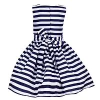 Shanaya Moda Casual Frock for Baby Girls,Blue Printed and Nevy Check,Pack of 2-thumb3