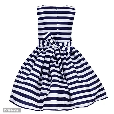 Shanaya Moda Casual Frock for Baby Girls,Blue Printed and Nevy Check,Pack of 2-thumb4