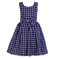 Shanaya Moda Casual Frock for Baby Girls,Blue Printed and Black Polka, Size 18-24 Months,Pack of 2-thumb1