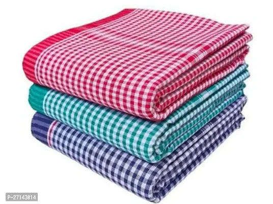 Pure Cotton 220 GSM Bath Towel  (Pack of 3)-thumb0