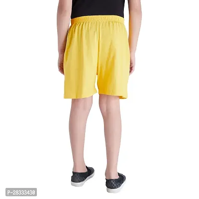 Elegant Yellow Cotton Printed Shorts For Boys-thumb4