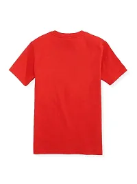 Trendy Red Cotton Printed Tees For Boys-thumb1