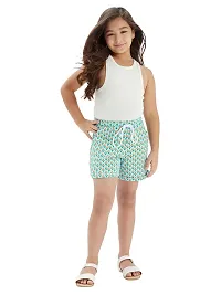 Fabulous Blue Cotton Printed Hot Pant For Girls-thumb4