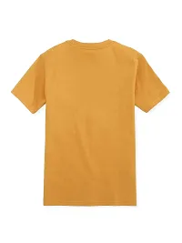Trendy Yellow Cotton Printed Tees For Boys-thumb1