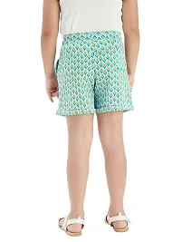Fabulous Blue Cotton Printed Hot Pant For Girls-thumb2