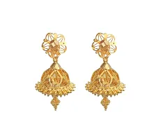 oh wow 1 Gram Gold Jhumki Earrings for Women's - Pack of 3-thumb1