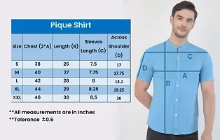Reliable Purple Polyester Blend Textured Short Sleeves Casual Shirts For Men-thumb1