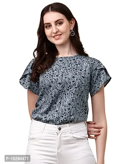 Elegant Multicoloured Cotton Printed Top For Women-thumb0