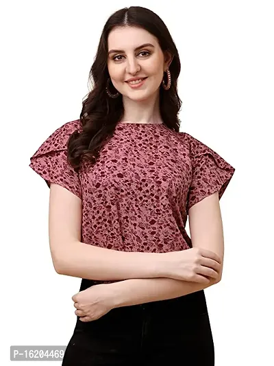 Elegant Multicoloured Cotton Printed Top For Women-thumb0