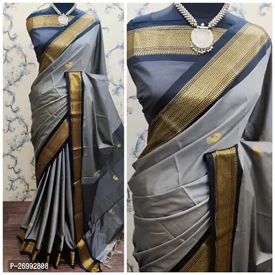 Stylish Women Cotton Saree with Blouse piece