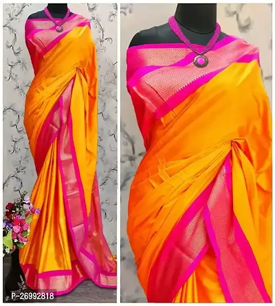 Stylish Women Cotton Saree with Blouse piece