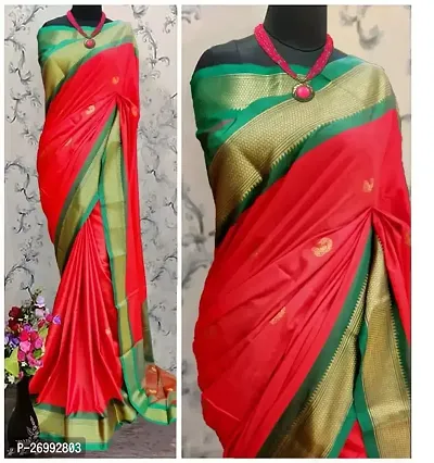 Stylish Women Cotton Saree with Blouse piece