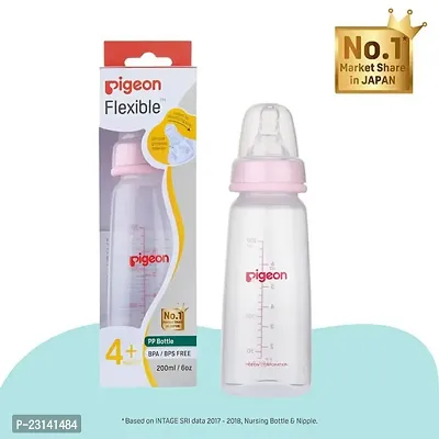 Pigeon Flexible PP Bottle -240ml (4+ Months)-thumb0