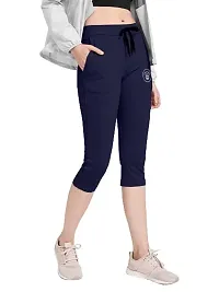 POPSHOP FASHION Women's Calf Length Capri Cropped Leggings Cotton Lycra Fabric Slim Fit 3/4th | Pants-thumb3